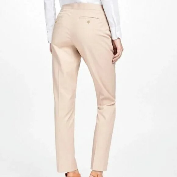 NWT Brooks Bros 346 Tan Beige Khaki Straight Tapered Leg Chinos Dress Pants 14 - Picture 2 of 3